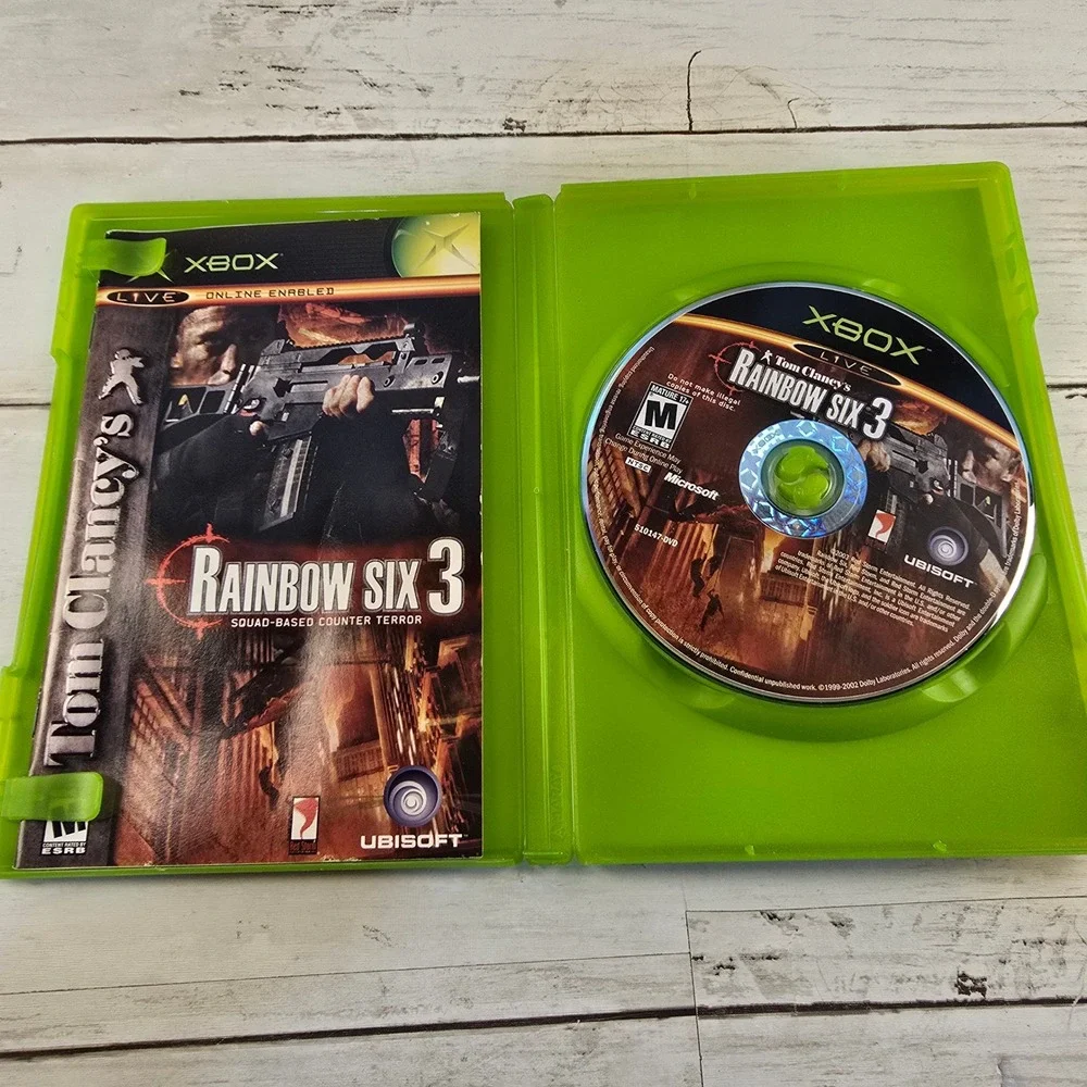 Tom Clancy's Rainbow Six 3 Microsoft Xbox Original Game Complete CIB 2003